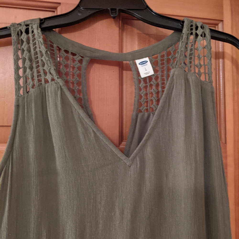 Green old navy large shift dress